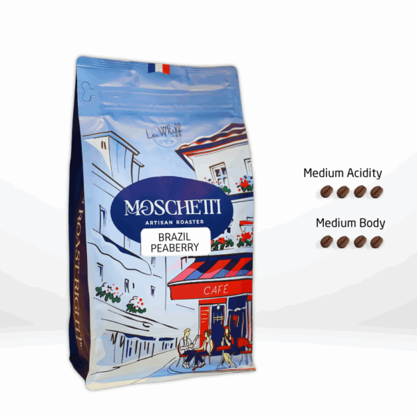 Moschetti Coffee Bag.Brazil Peaberry
