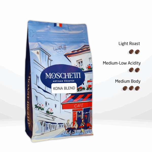 Moschetti Coffee Bag.Kona Blend