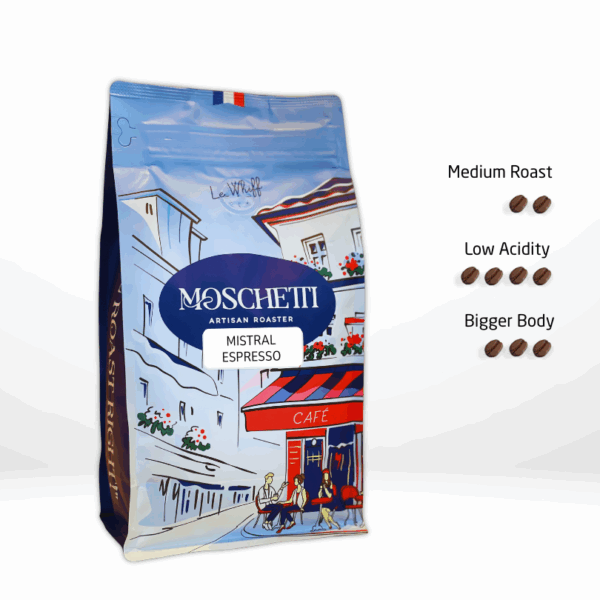 Moschetti Coffee Bag.Mistral Espresso